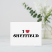 I Heart Sheffield Groot-Brittannië Briefkaart (Staand voorkant)
