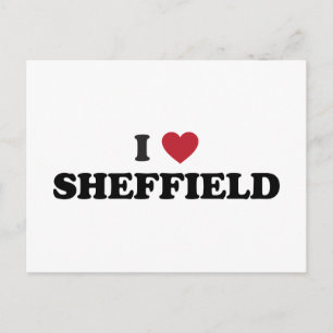 I Heart Sheffield Groot-Brittannië Briefkaart