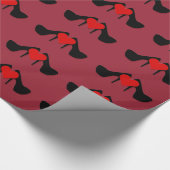 I Heart Shoes Pattern Wrapping Paper Cadeaupapier (Hoek)