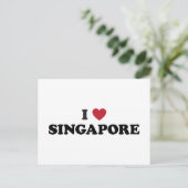 I Heart Singapore Briefkaart (Staand voorkant)