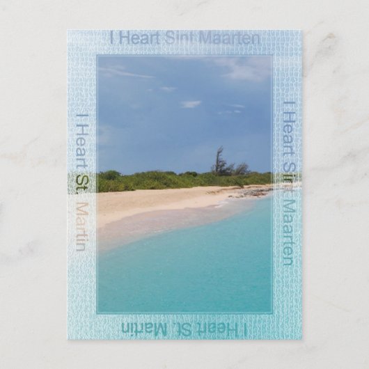 I Heart Sint Maarten Briefkaart (Voorkant)