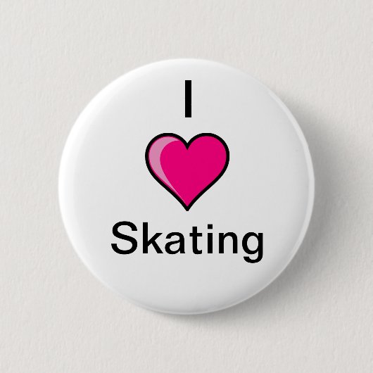 I Heart Skating Button (Voorkant)