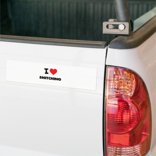 I Heart Snitching Bumpersticker (Op Truck)