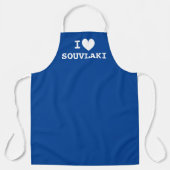 I heart Souvlaki drôle cuisine grecque tablier cui (Recto)