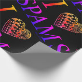 I Heart SPAM Black Ombre II Cadeaupapier (Hoek)