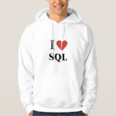 I HEART SQL Hoodie (Voorkant)