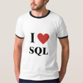 I Heart SQL T-shirt (Voorkant)