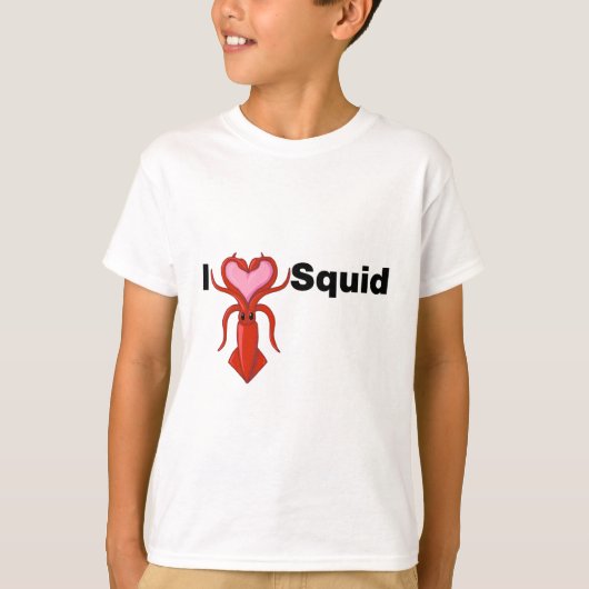 I Heart Squid T-shirt (Voorkant)