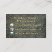 I Heart Steampunk Profile Cards Visitekaartje (Achterkant)