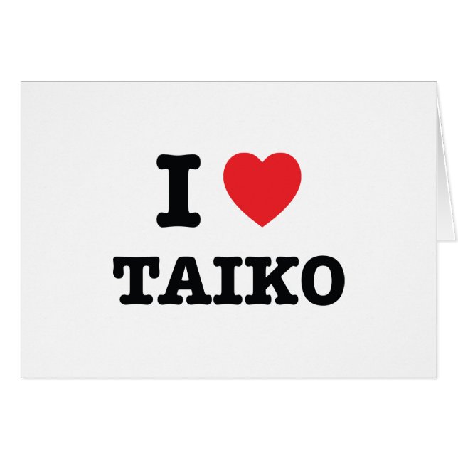 I Heart Taiko (Voorkant Horizontaal)