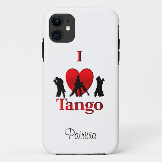 I Heart Tango Persoonlijk Case-Mate iPhone Case (Achterkant)