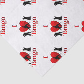 I Heart Tango Tissuepapier (Detail)