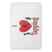 I Heart Tap Dance Badmat (Voorkant Verticaal)