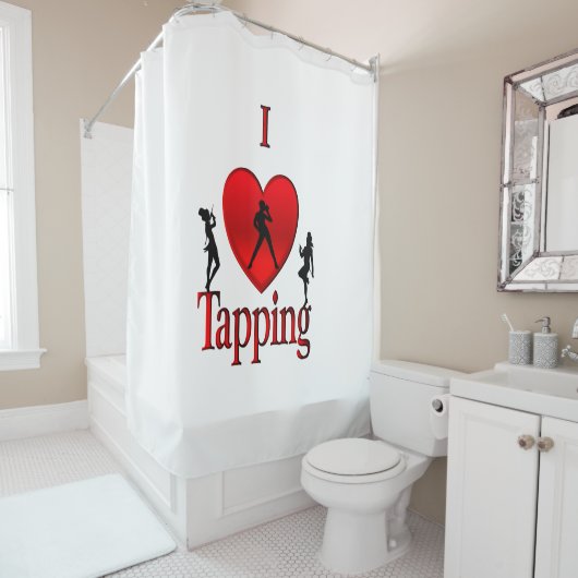 I Heart Tap Dance Douchegordijn (In situ)