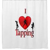 I Heart Tap Dance Douchegordijn (Voorkant)