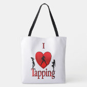 I Heart Tap Dance Draagtas (Achterkant)