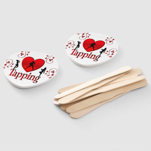 I Heart Tap Dance Handwaaier (Niet-gemonteerd)