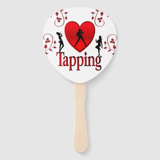 I Heart Tap Dance Handwaaier (Achterkant)