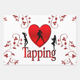 I Heart Tap Dance Inpakpapier Vel