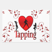 I Heart Tap Dance Inpakpapier Vel (Voorkant 2)