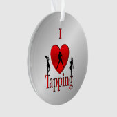 I Heart Tap Dance Ornament (voorkant)