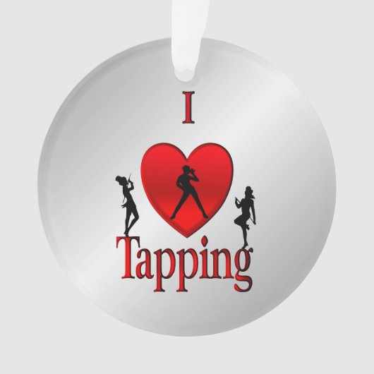 I Heart Tap Dance Ornament (voorkant)
