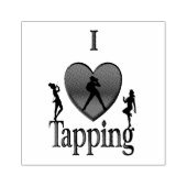 I Heart Tap Dance Rubberstempel (Afrduk)