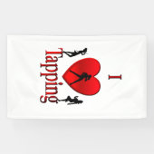 I Heart Tap Dance Spandoek (Horizontaal)