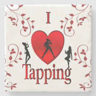 I Heart Tap Dance Stenen Onderzetter