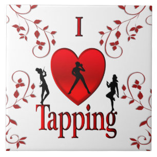 I Heart Tap Dance Tegeltje