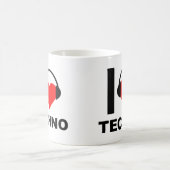 I Heart Techno Funny Mug (Centre)