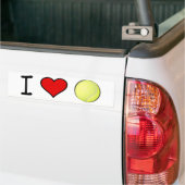 I HEART TENNIS BALL BUMPERSTICKER (Op Truck)