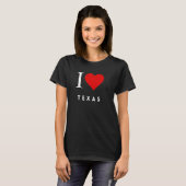 I Heart Texas blk Femens T-Shirt (Devant entier)
