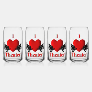 I Heart Theater Blikvorm Glas