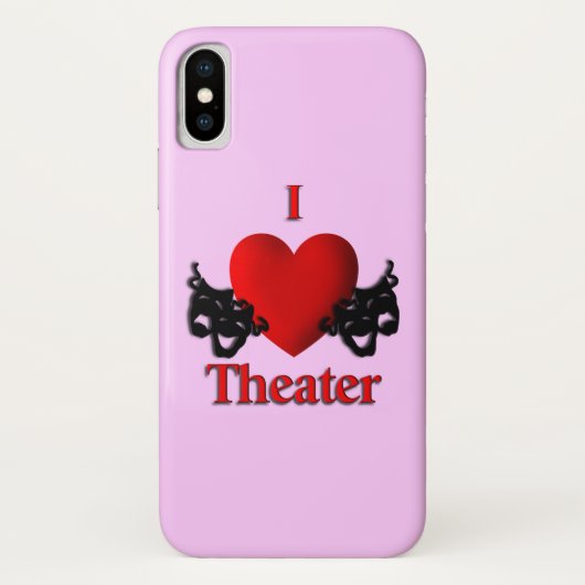 I Heart Theater Case-Mate iPhone Case (Achterkant)