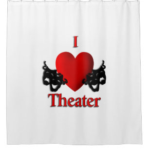 I Heart Theater Douchegordijn