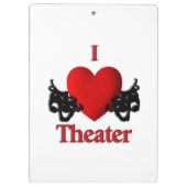 I Heart Theater Klembord (Achterkant)