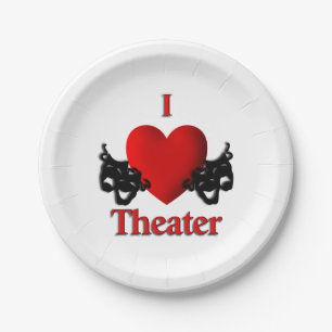 I Heart Theater Papieren Bordje