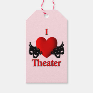I Heart Theater Pink Cadeaulabel