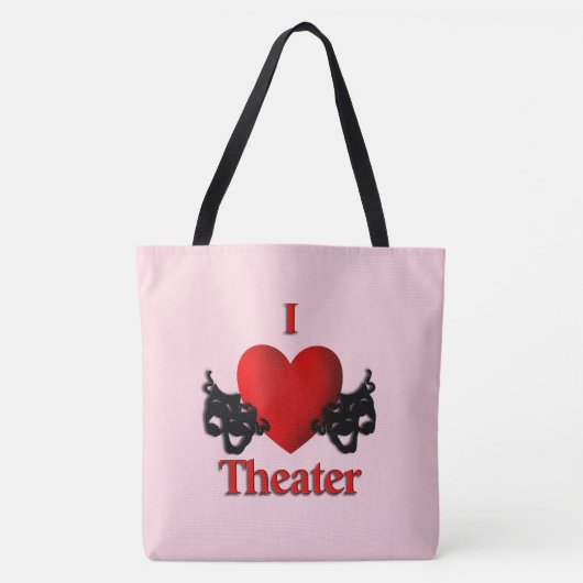 I Heart Theater Pink Draagtas (Voorkant)