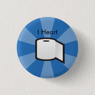I Heart Toilet Paper Ronde Button 3,2 Cm