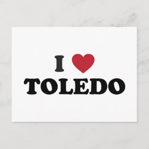 I Heart Toledo Ohio Briefkaart
