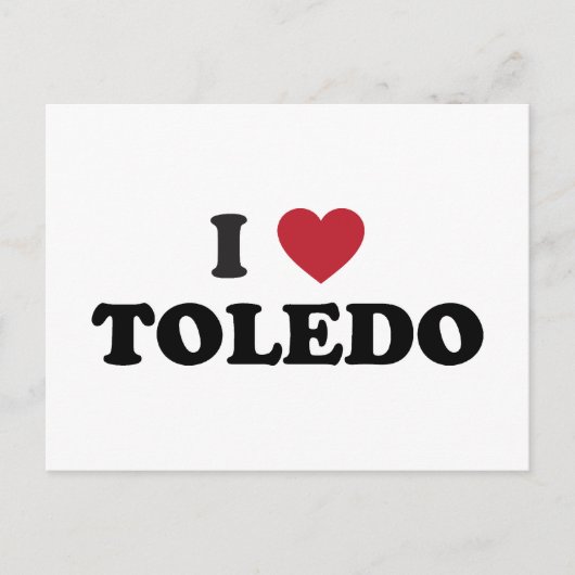 I Heart Toledo Ohio Briefkaart (Voorkant)