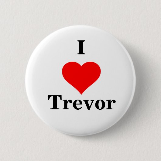 I Heart Trevor Button (Voorkant)