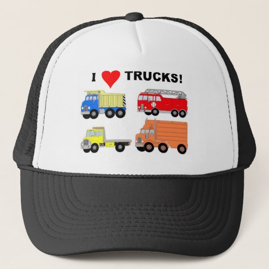 I HEART TRUCKS TRUCKER PET (Voorkant)