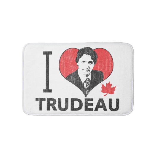 I Heart Trudeau Badmat (Voorkant)