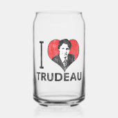 I Heart Trudeau Blikvorm Glas (Voorkant)