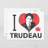 I Heart Trudeau Briefkaart (Voorkant / Achterkant)