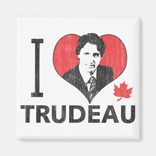 I Heart Trudeau Magneet (Voorkant)