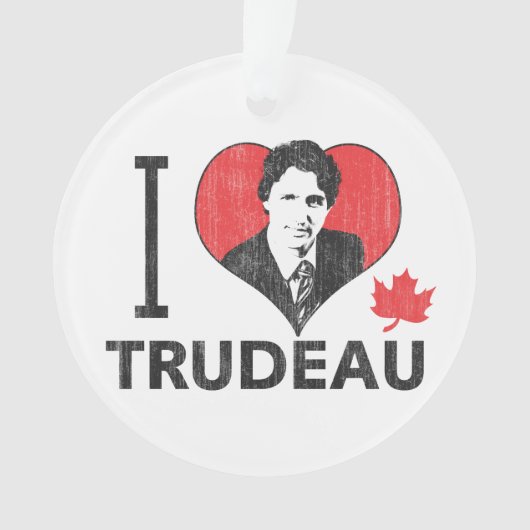 I Heart Trudeau Ornament (voorkant)